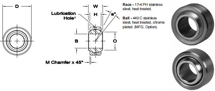 AURORACOM-6E關(guān)節(jié)軸承圖紙