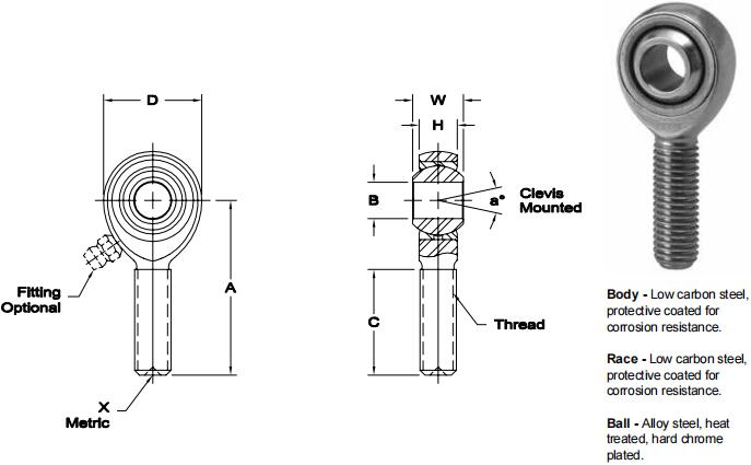 AURORAMB-M10關(guān)節(jié)軸承圖紙